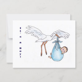 Det är en pojke! vykort