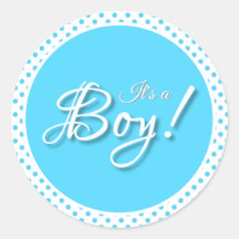 Det är en Pojks blå polka punkt