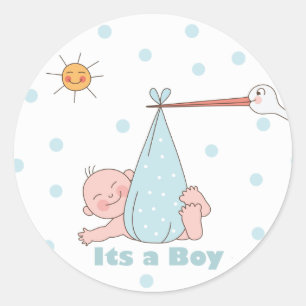 Det är en pojkvän-babyskårt. runt klistermärke