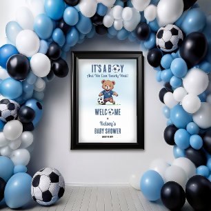 Det är en pojkvän som väntar på fotbollsspelare, b poster