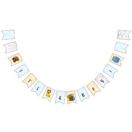 Det är en pojkzoo Animals babyskannerskanner Vimplar