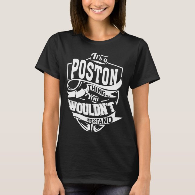 Det är en POSTON Sak T Shirt (Framsida)