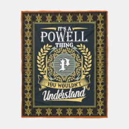 Det är en Powell Sak du inte kunde förstå Fleecefilt