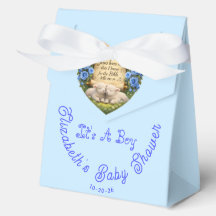 Det är en presentlåda för baby shower för pojke