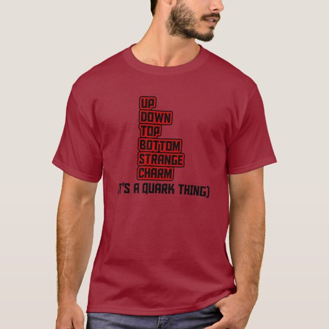 DET är en QUARKSAK T-shirt (Framsida)