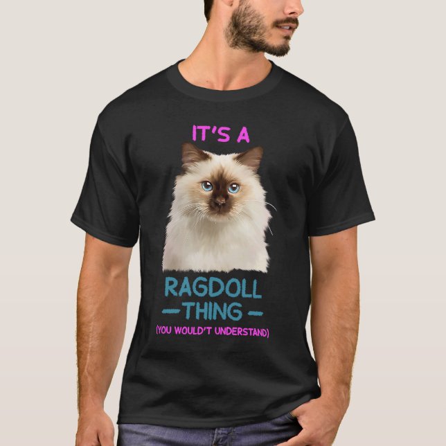 Det är en Ragdoll Sak Cat T Shirt (Framsida)
