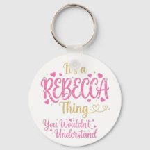 Det är en Rebecca-grej rosa guld kvinnor present