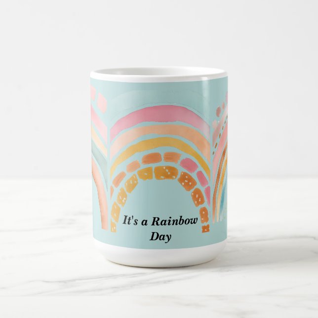 Det är en regnbågsdag 3-bild kaffemugg (Center)