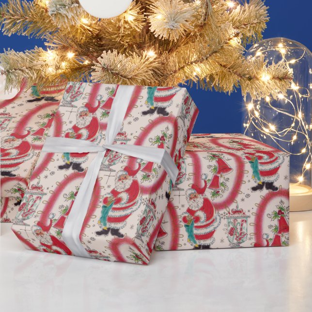 Det är en Retro-jul  Presentpapper (Helgdagar)