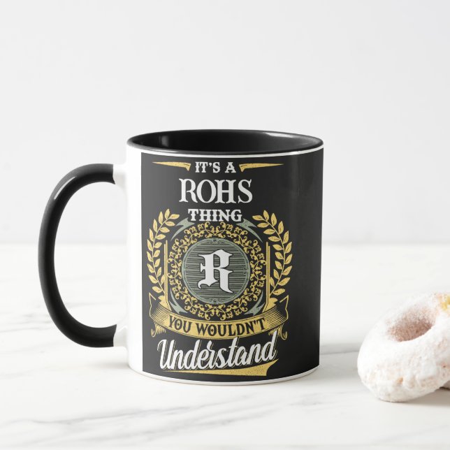 Det är en ROHS-grej Du Inte Förstår Mugg (Med munk)
