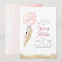Det är en Rosa-babyskare för flickpampas Grass Bal