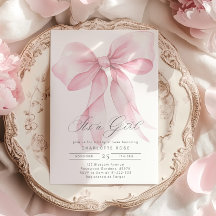 Det är en Rosa Bow flicka dusch