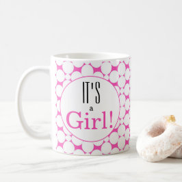 Det är en Rosa Gender Reveal Kaffemugg
