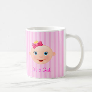 Det är en Rosa i Flickan Baby Ansikte - Mugg