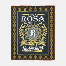 Det är en Rosa Sak som du inte kunde förstå Fleecefilt