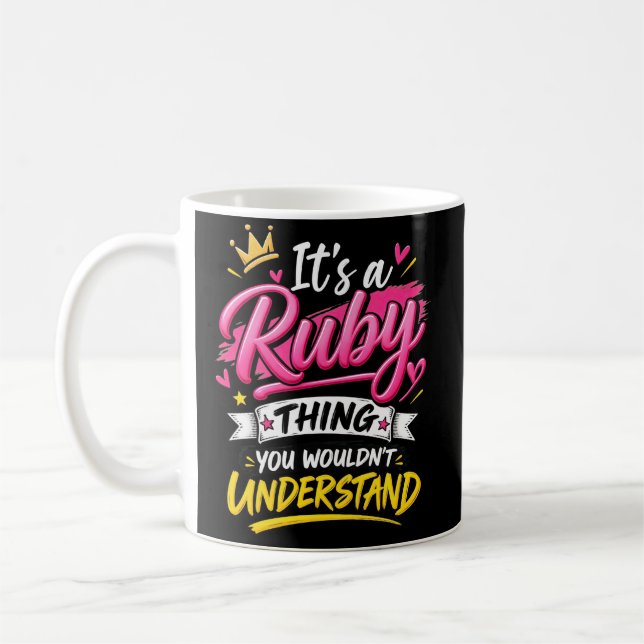 Det är en Ruby-grej Du Skulle Inte Förstå Kaffemugg (Vänster)