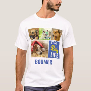 Det är en ruff Life Personlig Hund Pet Photo Colla T Shirt