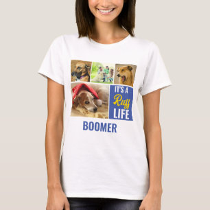 Det är en ruff Life Personlig Hund Pet Photo Colla T Shirt