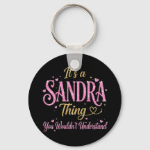 Det är en Sandra-sak Rosa Guld Kvinnor Present