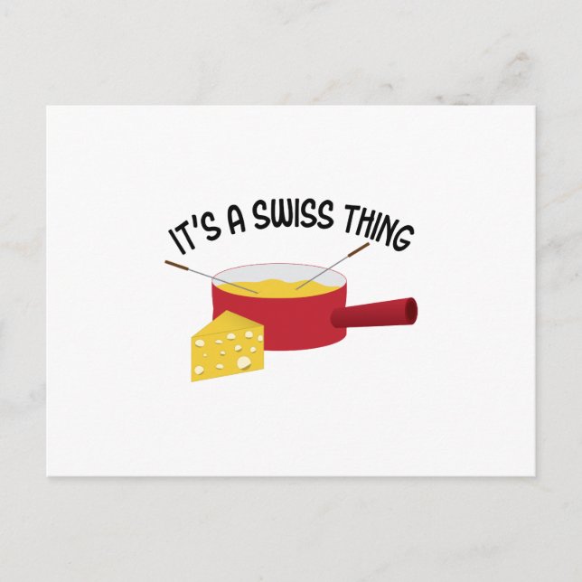 Det är en schweizisk Sak Vykort (Framsida)