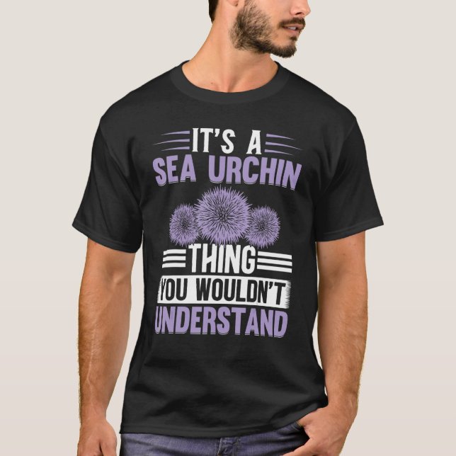 Det är en Sea Urchin Sak Cute Sea Urchin T Shirt (Framsida)