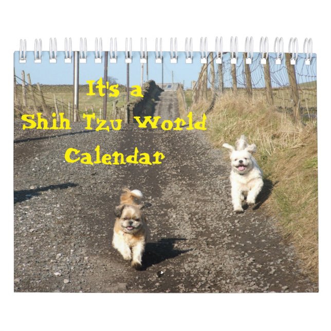 Det är en Shih Tzu World Kalender (Omslag)