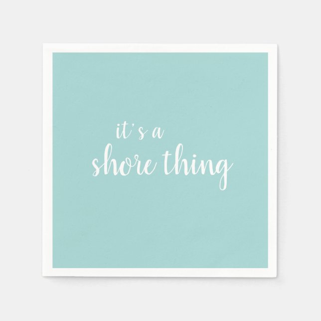 Det är en Shore Sak Beach-citatturism Pappersservett (Framsidan)