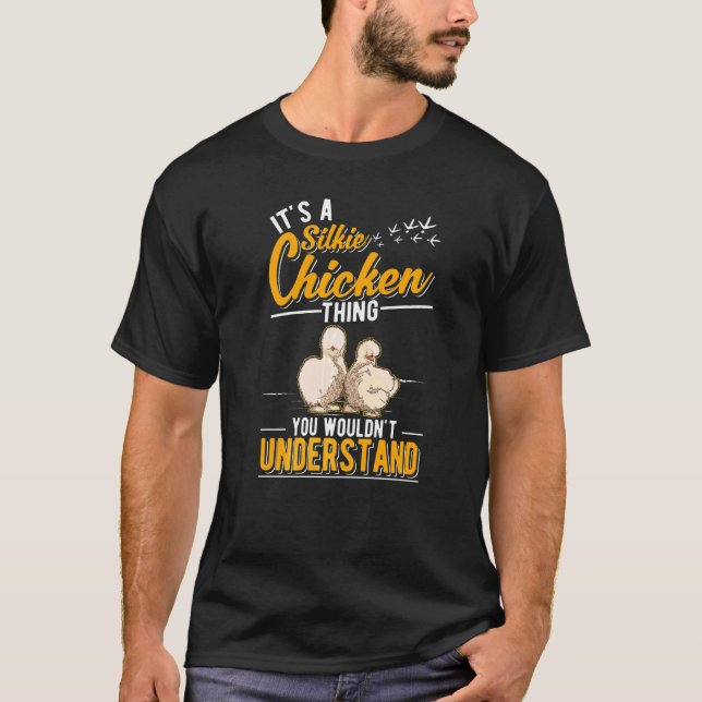 Det är en Silkie Chicken Sak T Shirt (Framsida)