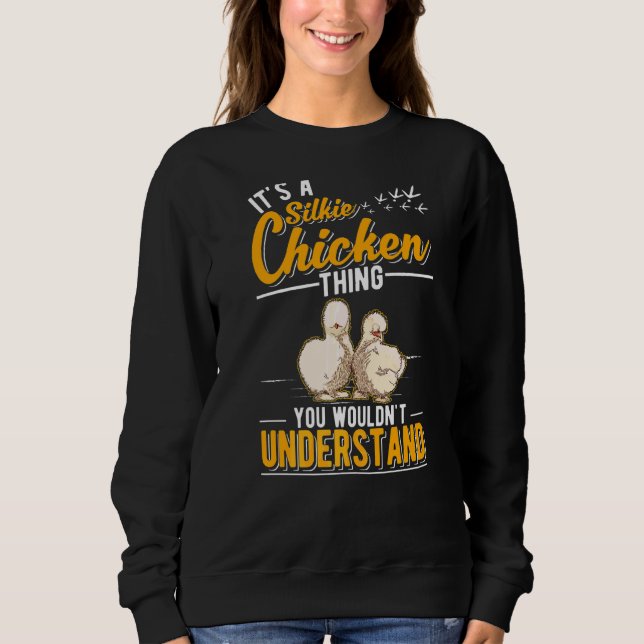 Det är en Silkie Chicken Sak T Shirt (Framsida)