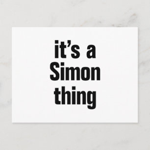 det är en Simon-grej Vykort
