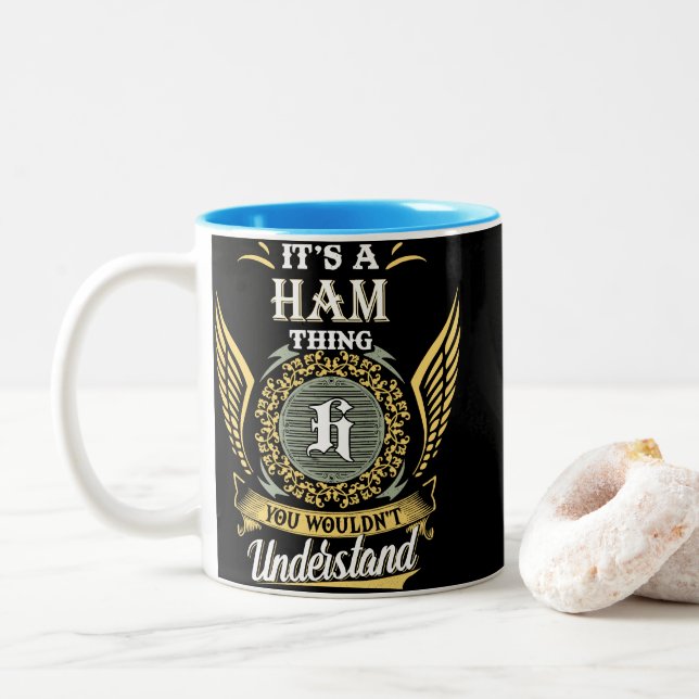 Det är en skinksak du inte kan förstå Två-Tonad mugg (Med munk)