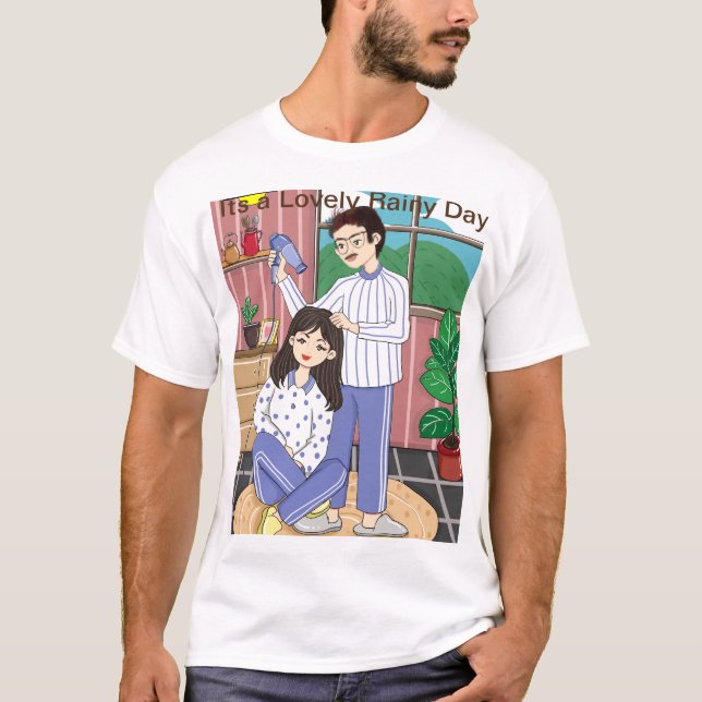 Det är en skön regndag t shirt (Framsida)