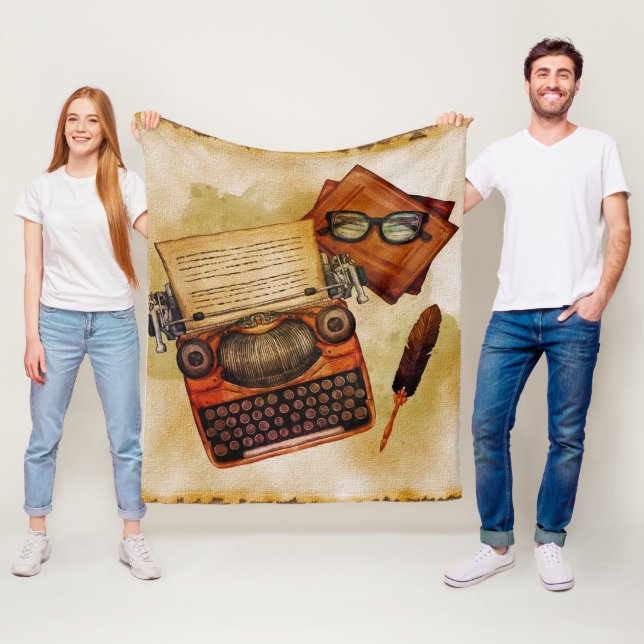 Det är en skriven Vintage Fleecefilt (På plats)