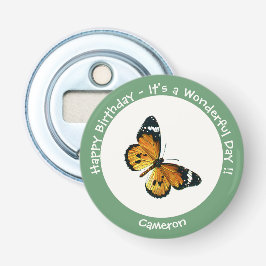 Det är en slöjd tiger/afrikansk drottning Butterfl Flasköppnare