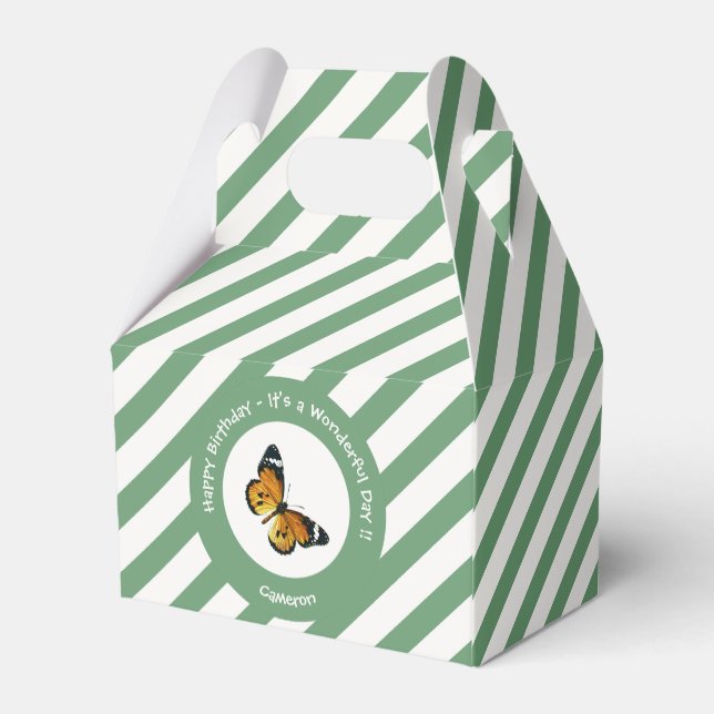 Det är en slöjd tiger/afrikansk drottning Butterfl Presentaskar (Baksidan Sidan)