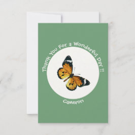 Det är en slöjd tiger/afrikansk drottning Butterfl Tack Kort