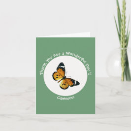 Det är en slöjd tiger/afrikansk drottning Butterfl Tack Kort