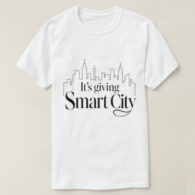 Det är en smart stad t shirt (Design framsida)
