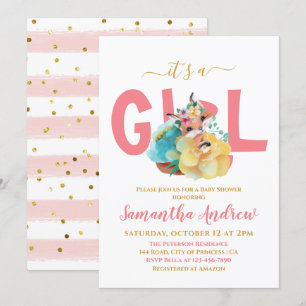 Det är en Söt Fox Teckning Baby Shower Inbjudningar