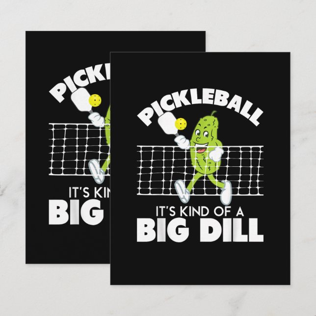 Det är en stor dill - Rolig Pickleball-paddel Kort (Fram/baksida)
