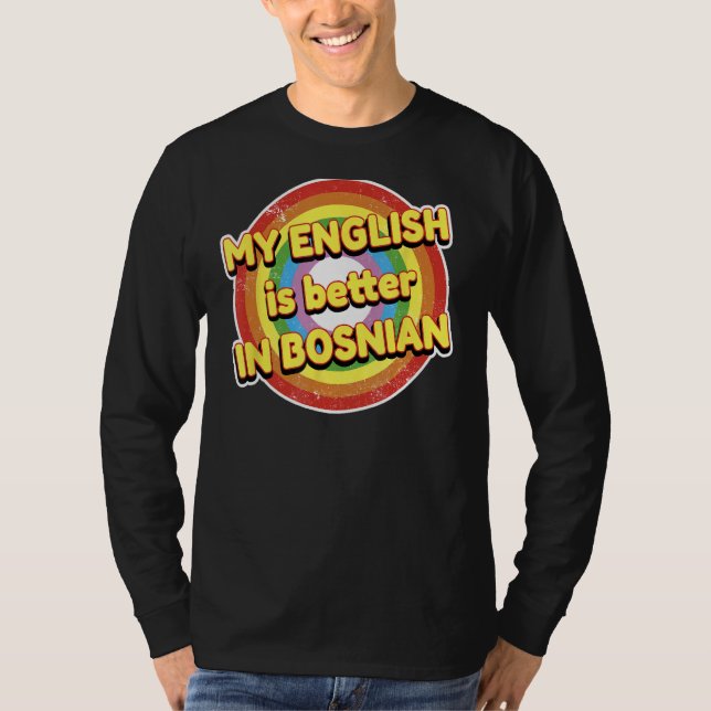 Det är en stor skillnad mellan mina språkkunskaper t shirt (Framsida)