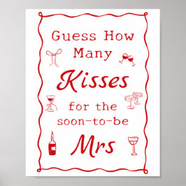 Det är en större Möhippa, hur många Kisses? Poster