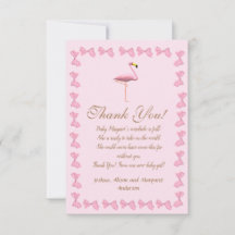 Det är en Tack för Rosa Flamingo Baby Shower
