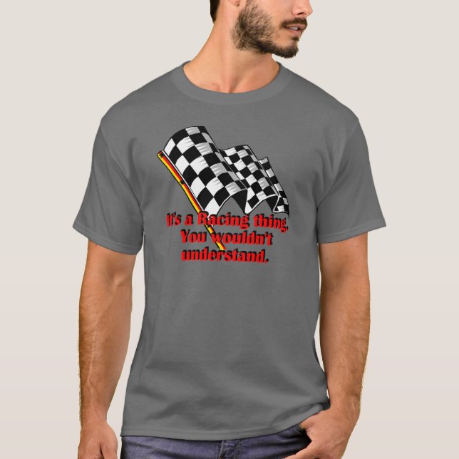 Det är en tävlings- sak tee shirt (Framsida)