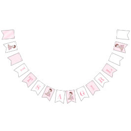 Det är en tjej African American Baby Shower Banner Vimplar