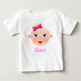 Det är en tjej Bebis ansikte Rosa Tee Shirt