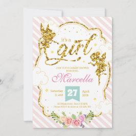 Det är en tjej Fairy glitter Meddelande