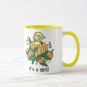 Det är en tjej - Höstminnesmugg Mugg
