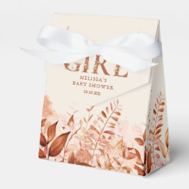 Det är en tjej Rustik blomster Höst Bebis Shower Presentaskar