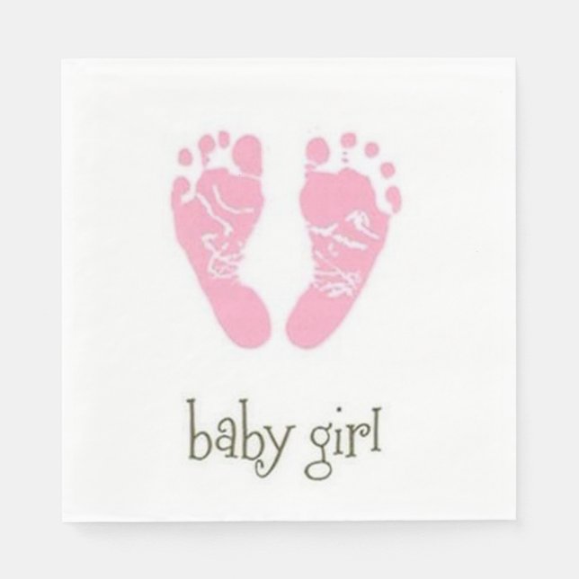 Det är en tjej/vit standardsluncheon Napkin Pappersservett (Framsidan)